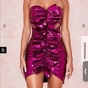 Pink Metallic House Of CB Dress